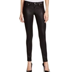Paige Verdugo Ultra Skinny Shiny Coated Jeans